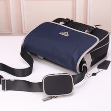 Load image into Gallery viewer, Re-Nylon and Saffiano large strapped shoulder bag