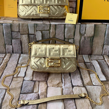 Load image into Gallery viewer, FF Small Nappa Leather Baguette