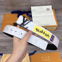 Load image into Gallery viewer, Louis Vuitton LV Initiales Belt Monogram Logo Story White - Müllner´s