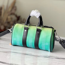 Load image into Gallery viewer, LV Keepall Gradient Green Xs