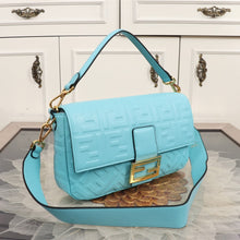 Load image into Gallery viewer, FF Large Nappa Leather Baguette