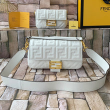 Load image into Gallery viewer, FF Medium Nappa Leather Baguette