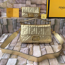 Load image into Gallery viewer, FF Medium Nappa Leather Baguette