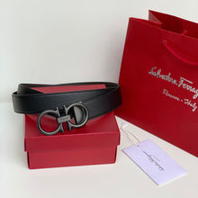 Load image into Gallery viewer, Gancini Buckle Slim Belt 35 Reversible Black - Müllner´s