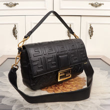 Load image into Gallery viewer, FF Large Nappa Leather Baguette