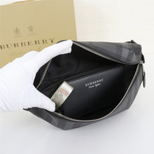 Load image into Gallery viewer, BB Medium London Check and Leather Bum Bag - Müllner´s