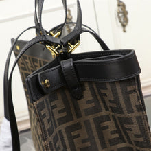 Load image into Gallery viewer, F Canvas Peekaboo X-Tote