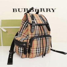 Load image into Gallery viewer, BB Beige Large Check Rucksack Backpack - Müllner´s