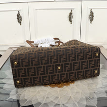 Load image into Gallery viewer, F Canvas Peekaboo X-Tote