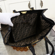 Load image into Gallery viewer, F Canvas Peekaboo X-Tote