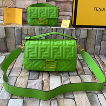 Load image into Gallery viewer, FF Medium Nappa Leather Baguette