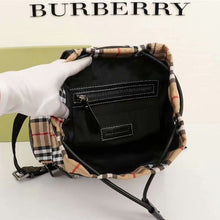 Load image into Gallery viewer, BB Beige Large Check Rucksack Backpack - Müllner´s