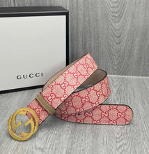 Load image into Gallery viewer, GG Classic Buckle in Monogram Leather Red - Müllner´s