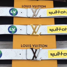 Load image into Gallery viewer, Louis Vuitton LV Initiales Belt Monogram Logo Story White - Müllner´s