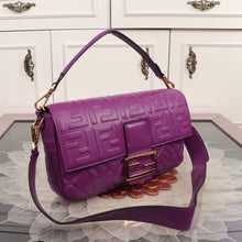 Load image into Gallery viewer, FF Large Nappa Leather Baguette