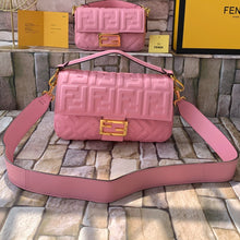 Load image into Gallery viewer, FF Medium Nappa Leather Baguette