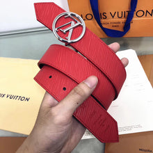 Load image into Gallery viewer, LV Circle Buckle Reversable Black & Red - Müllner´s