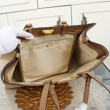 Load image into Gallery viewer, F Canvas Peekaboo X-Tote