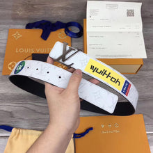 Load image into Gallery viewer, Louis Vuitton LV Initiales Belt Monogram Logo Story White - Müllner´s