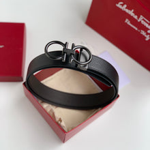 Load image into Gallery viewer, Gancini Buckle Slim Belt 35 Reversible Black - Müllner´s