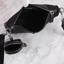 Load image into Gallery viewer, Re-Nylon and Saffiano leather shoulder bag