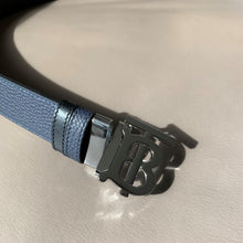 Load image into Gallery viewer, BT Plain Leather Reversible Blue - Müllner´s