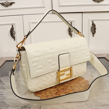 Load image into Gallery viewer, FF Large Nappa Leather Baguette