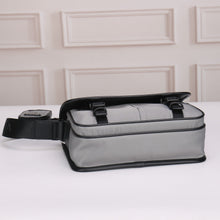 Load image into Gallery viewer, Re-Nylon and Saffiano small strapped shoulder bag
