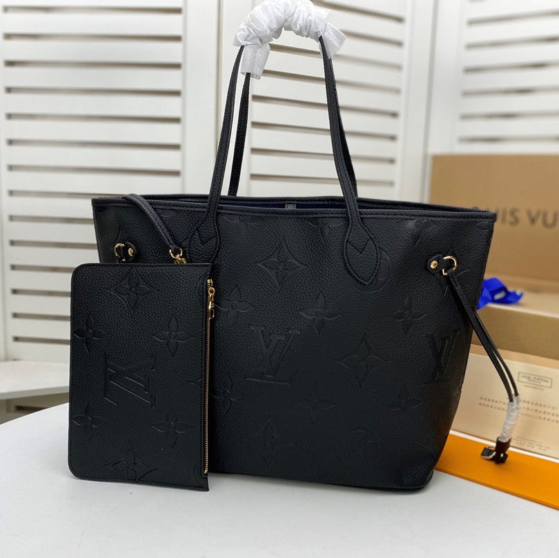 LV Classic Textured Monogram Neverfull