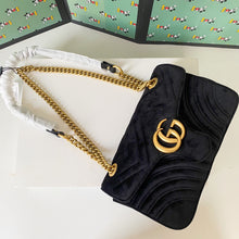 Load image into Gallery viewer, GG Suede Marmont small shoulder bag - Müllner´s
