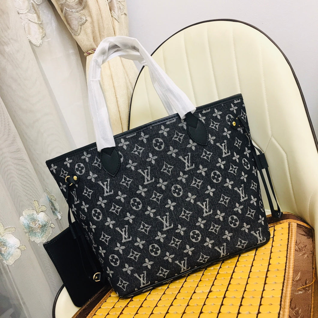 LV Denim Monogram Neverfull