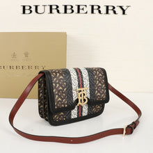 Load image into Gallery viewer, BB Monogram Stripe E-canvas Leather TB Bag - Müllner´s
