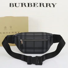 Load image into Gallery viewer, BB Medium London Check and Leather Bum Bag - Müllner´s
