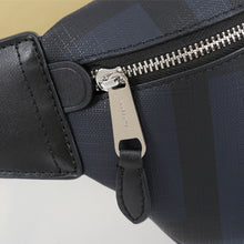 Load image into Gallery viewer, BB Medium London Check and Leather Bum Bag - Müllner´s
