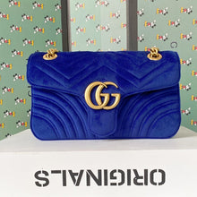 Load image into Gallery viewer, GG Suede Marmont small shoulder bag - Müllner´s
