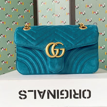 Load image into Gallery viewer, GG Suede Marmont small shoulder bag - Müllner´s
